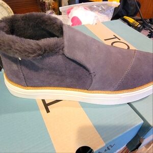 Toms Charcoal Suede Women's Sneakers
